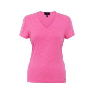 NEW MARBLE double layer v-neck top in pink
